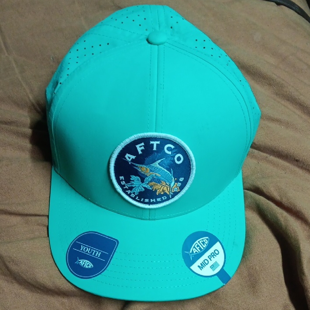 AFTCO Teal Youth Cap